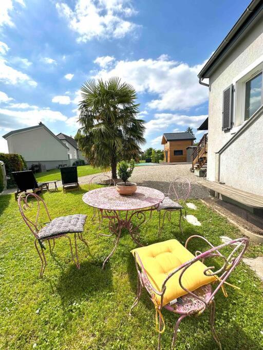 Ferienhaus Charme Et Detente Avec Piscine Proche De Mulhouse Flaxlanden